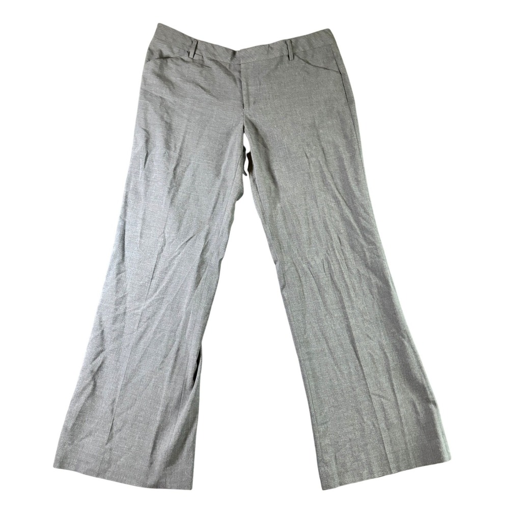 Gap Perfect Trouser Gray Stretch Dress Pants Womens 14R Straight Leg Office Wear